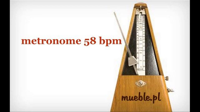 58 BPM (Beats Per Minute) metronome metronom смотреть онлайн