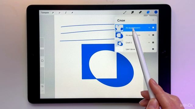 PROCREATE. Выделение и трансформация