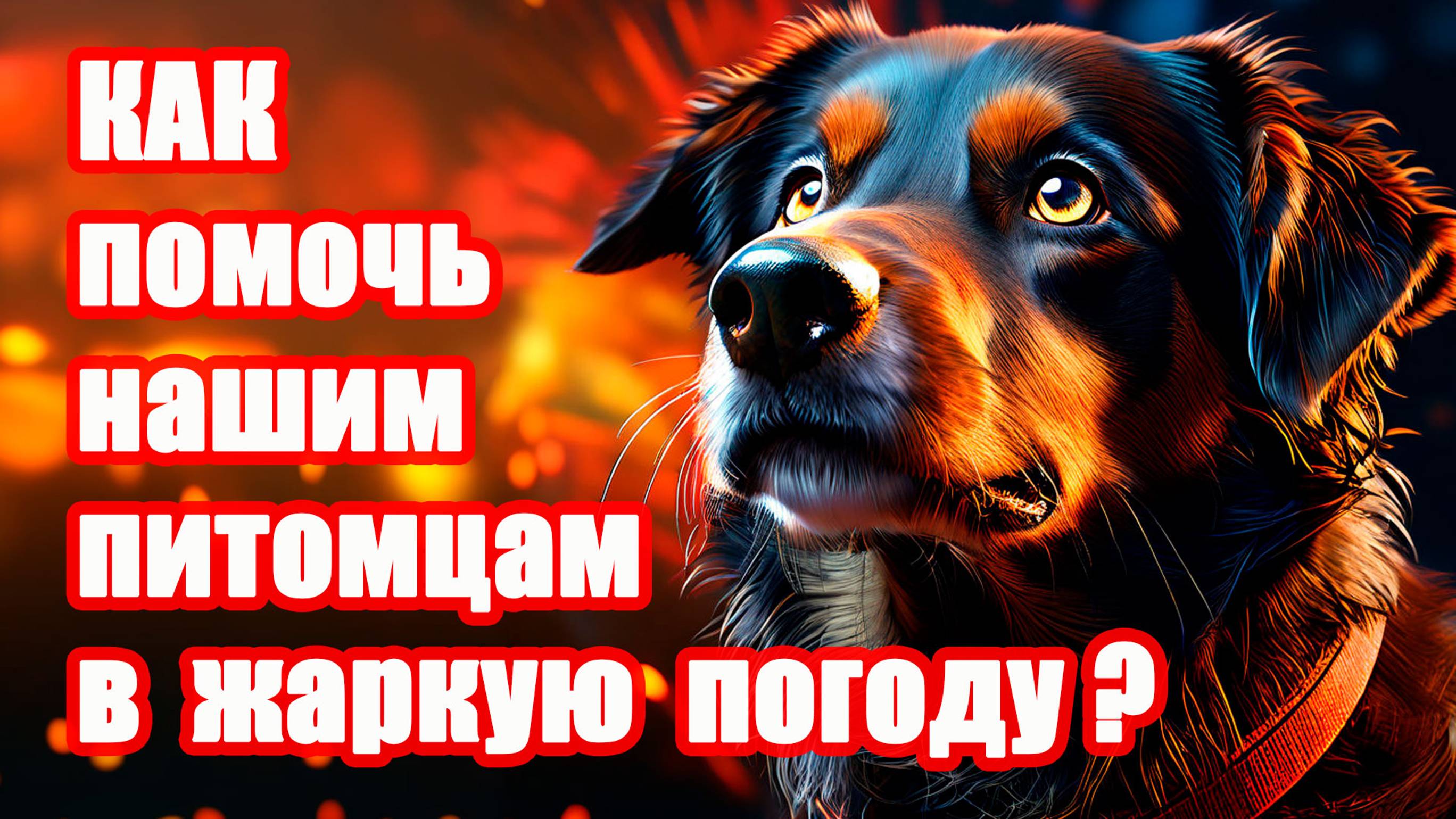 Чтобы собаке не было жарко, сделайте так!