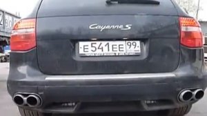 Звук выхлопа Porsche Cayenne S
