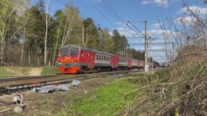 Электропоезд ЭД4М-0130, станция Зелёный Бор