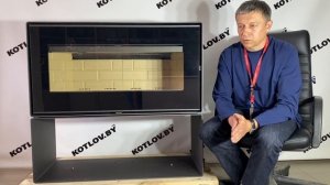 Современная, стильная и мощная печь-камин Монблан