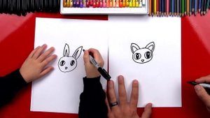 How To Draw A Cartoon Black Cat