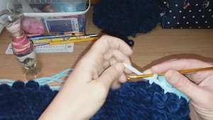 Как обвязать крючком плюшевый плед .