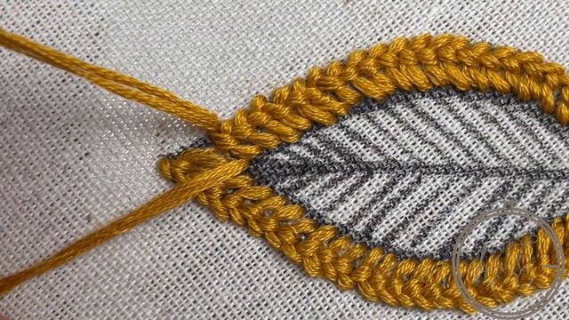 Easy New Designs! Leaf Embroidery With Lazy Daisy Stitch & French Knot/ Embroidery For Beginners
