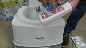 Биотуалет Thetford Porta Potti Qube 165, с механической системой смывания