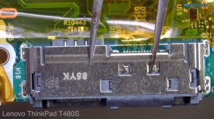 Disassembly Lenovo ThinkPad T480s replace Damaged USB Type C charging port dock connector changemen