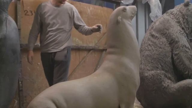 Скульптуры животных на входе в Калининградский зоопарк | скульптор Андрей Следков