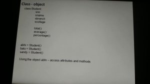 Class and object in python part-1