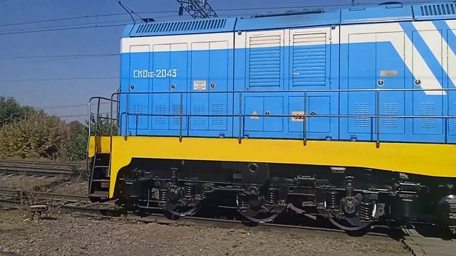 Маневровый Тепловоз-СКД6Е-2043 Станция Алматы-1Жд Хроника-КТЖ.
