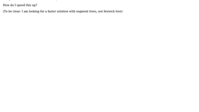 Code Review: python segment tree - count of smaller numbers after self смотреть онлайн