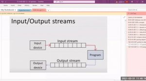 31-03-2021 C++ IO Operations using Stream classes and Objects