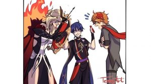 Дружный коллектив "Предвестники Фатуи" | Озвучка комикса Genshin Impact