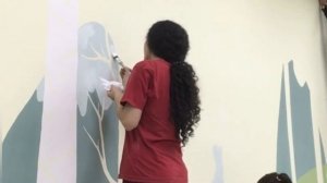 РОСПИСЬ СТЕНЫ В ДЕТСКОМ САДУ