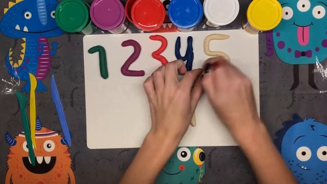 Учим Цифры. Учимся считать. от 1 до 10. Лепим цифры из пластилина "Вспыш" Обучающий мультфильм. 0+ смотреть онлайн