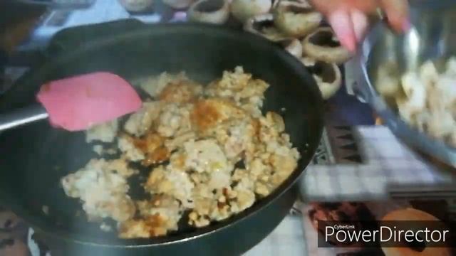 Очень вкусные фаршированные шампиньоны /116ккал на 100г
