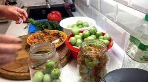 Зеленые помидоры на зиму |Заготовки на зиму