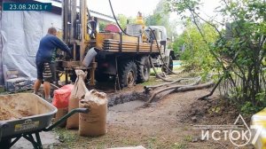 Бурение скважины с цементацией. Заокский р-н, дер. Выдумки 23.08.21