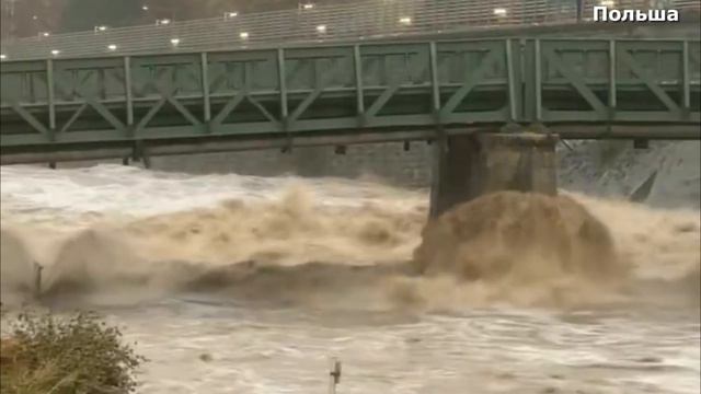 Польша сентябрь Наводнения в Европе! Прорыв дамбы в Польше города полностью под водой