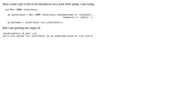 DevOps & SysAdmins: Perl - Using Net::SNMP::Interfaces to list interfaces of host смотреть онлайн
