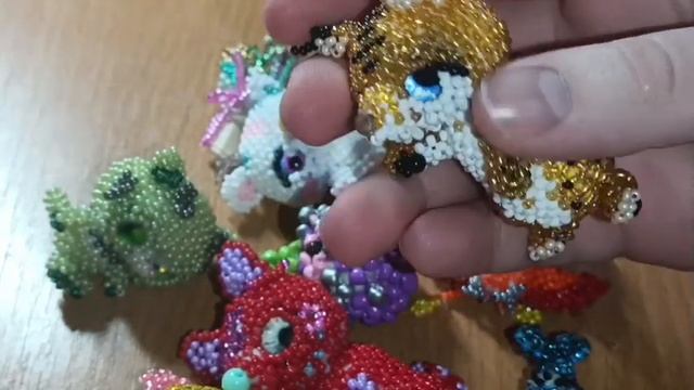 ?мои амигуруми из бисера/новая часть? #бисероплетение #амигурумиизбисера #бисер #diy #subscribe