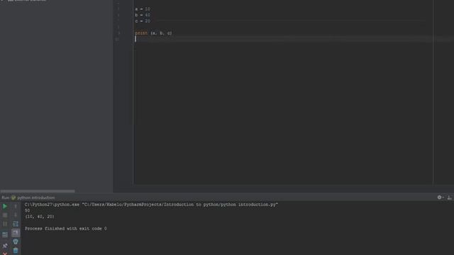 Python Introduction variables in python