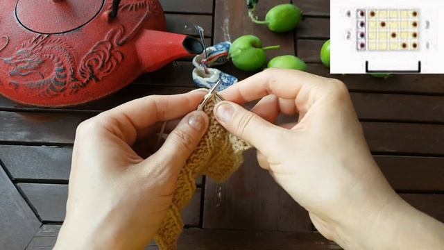 Вяжем стильный теневой узор спицами ❤ knitting pattern. смотреть онлайн