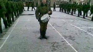 Строевой тренаж на платце в/ч 83148