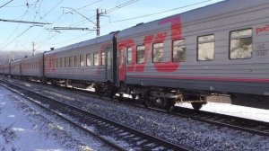 Электровоз ВЛ10-617 с Лютым тифоном и встречный ЭП2К 104 с пассажирским поездом