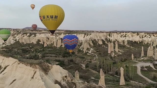 Каппадокия Турция полет на воздушном шаре. смотреть онлайн
