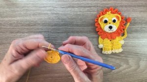 Crochet Lion Tutorial - Crochet Applique Tutorial