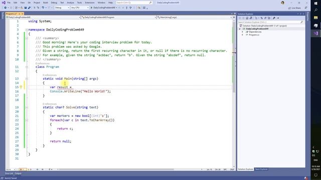 Daily Coding Problem 649