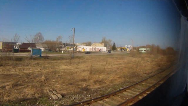 Отправление поезда №121 Пенза — Москва на ст. Белинская