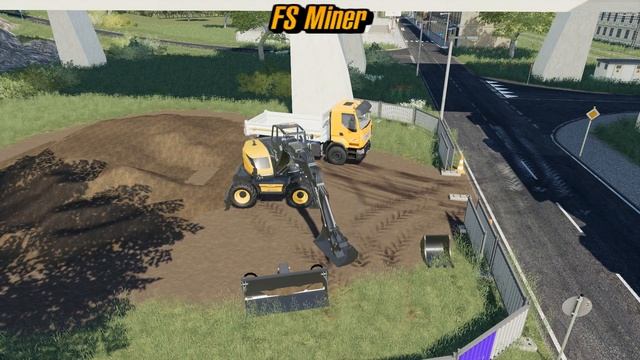 Public Works FS19 Mecalac 15 MWR Compact Wheel Excavator Farming Simulator 2019 TP Mods