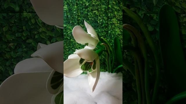 Подснежник из изолона.(Анонс МК).Snowdrops From Izolon. DIY