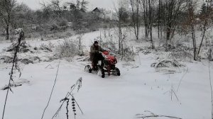 МОТОБЛОК 4x4  |  ПЕРЕЛОМКА МИНИТРАКТОР  |  Новинка в гараже | Зимой мега проходец. ENG. SUB