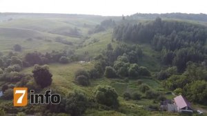 Посёлок Пронск Рязанской области. Вид с холмов