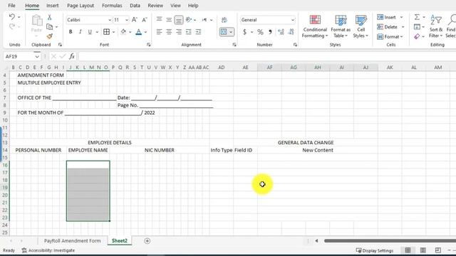 How to Create Payroll system Amendment Form in Microsoft Excel || Salary sheet Form in Ms Excel смотреть онлайн