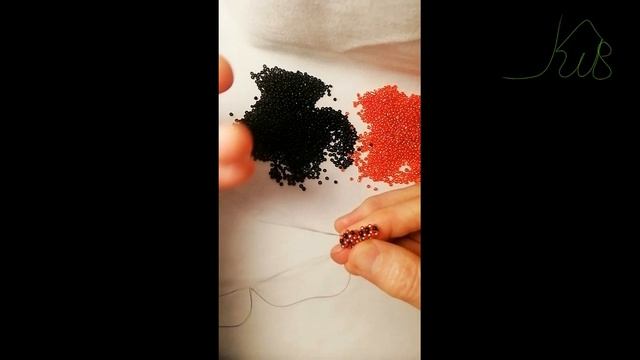 Урок 24 Бисерный ромб-сэндвич — техника кубического жгута смотреть онлайн