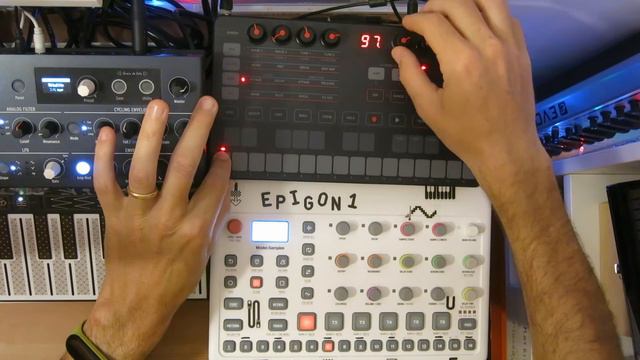 Elektron Model:Samples & Ik Uno Synth | Live Industrial TECHNO Jam #15 смотреть онлайн