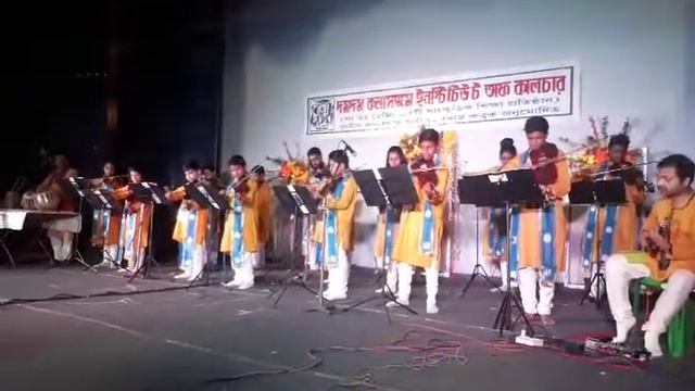 Violin : Mamo Chitte Nrite Nritte : By Kalasangam Dumdum
