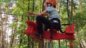 Веревочный парк Паутина на озере Лебяжье, Казань