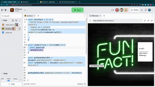 Intro to API's Using JavaScript | December 2022