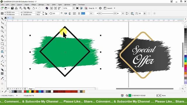 #582 | Special Offer Design | Basic CorelDraw in Hindi смотреть онлайн