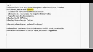 А2 немецкий подготовка письмо самомстоятельно