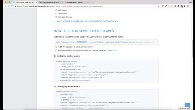 Easy CD-CI with Jenkins, Docker Swarm and Docker secrets смотреть онлайн