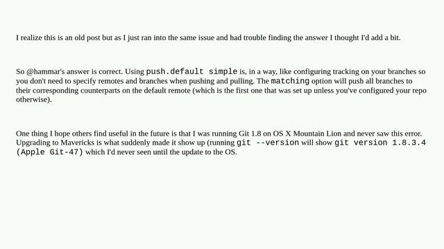 Warning: push.default is unset; its implicit value is changing in Git 2.0 смотреть онлайн
