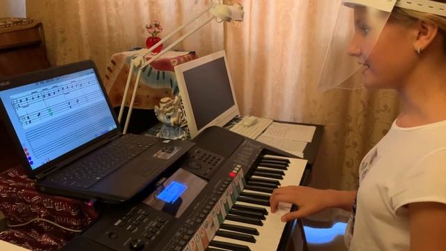 Маргарита. "Во саду ли", ля минор, игра по нотам правой рукой с сольфеджированием. смотреть онлайн