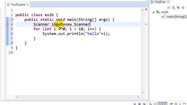 #4 在Eclipse下於Java程式中利用Scanner作Console輸入