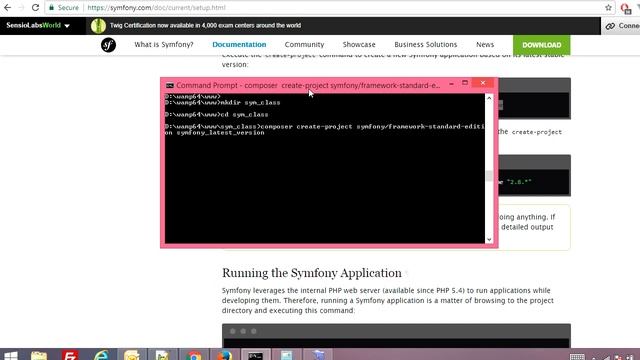 Install Symfony Latest Version With Composer